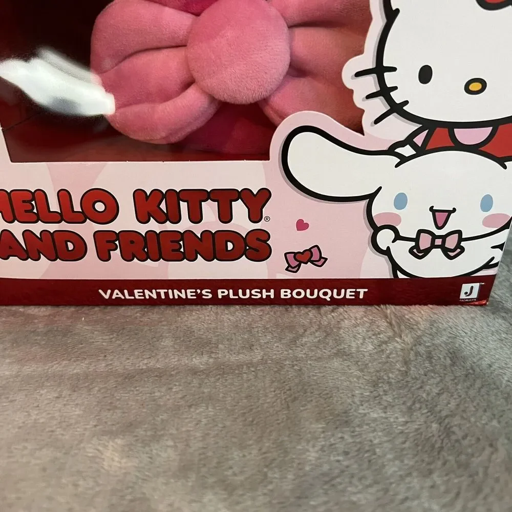 Hello Kitty And Friends Valentines Plush Bouquet 3 Removable Characters 2025 Lot
